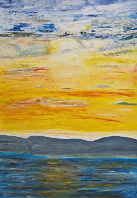 At Sunset · Acryl/Öl auf Leinwand · Karl A. Kern